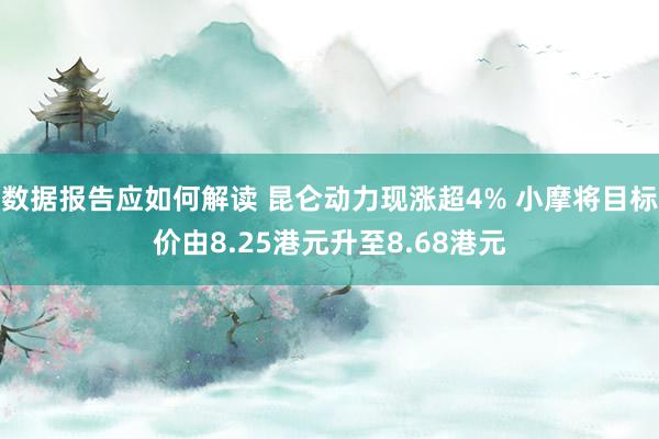 数据报告应如何解读 昆仑动力现涨超4% 小摩将目标价由8.25港元升至8.68港元