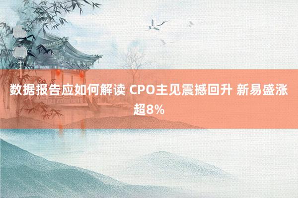 数据报告应如何解读 CPO主见震撼回升 新易盛涨超8%