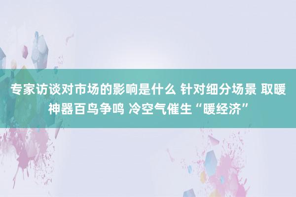 专家访谈对市场的影响是什么 针对细分场景 取暖神器百鸟争鸣 冷空气催生“暖经济”