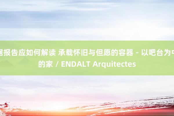 数据报告应如何解读 承载怀旧与但愿的容器 - 以吧台为中心的家 / ENDALT Arquitectes